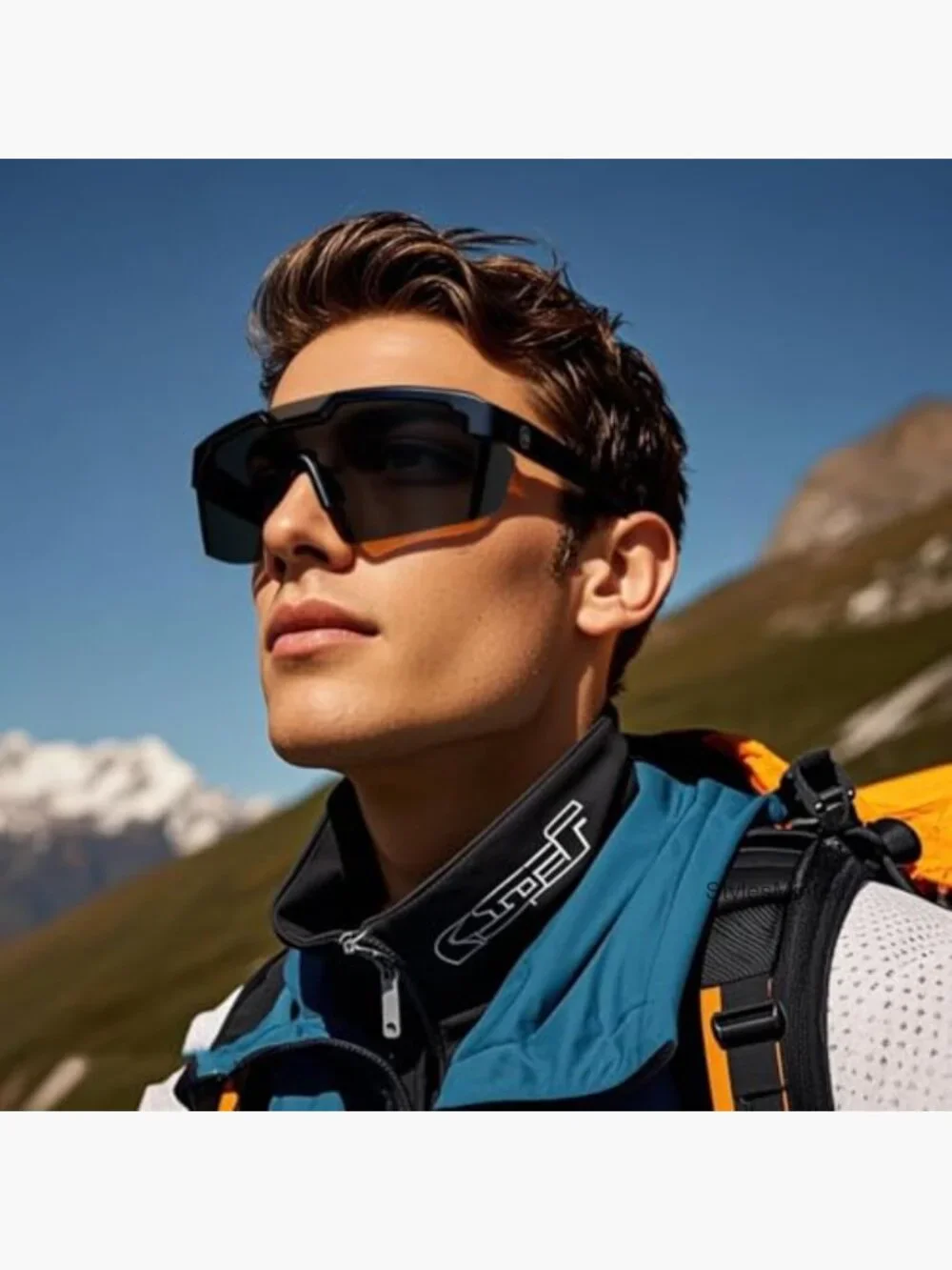 Polarized Sports Sunglasses with UV400 Protection Wrap Around Frame